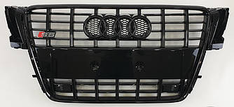 Решітка радіатора Audi A5 8T (07-11) стиль S5 (чорний глянц)