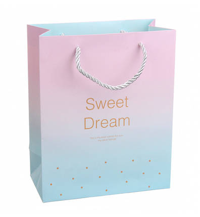Подарунковий пакет "Sweet Dream", 18*10*23 см, Польща, ламінований картон, фото 1