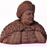 Скульптурний 3D-пазл із картону Богдан Хмельницький PZ57