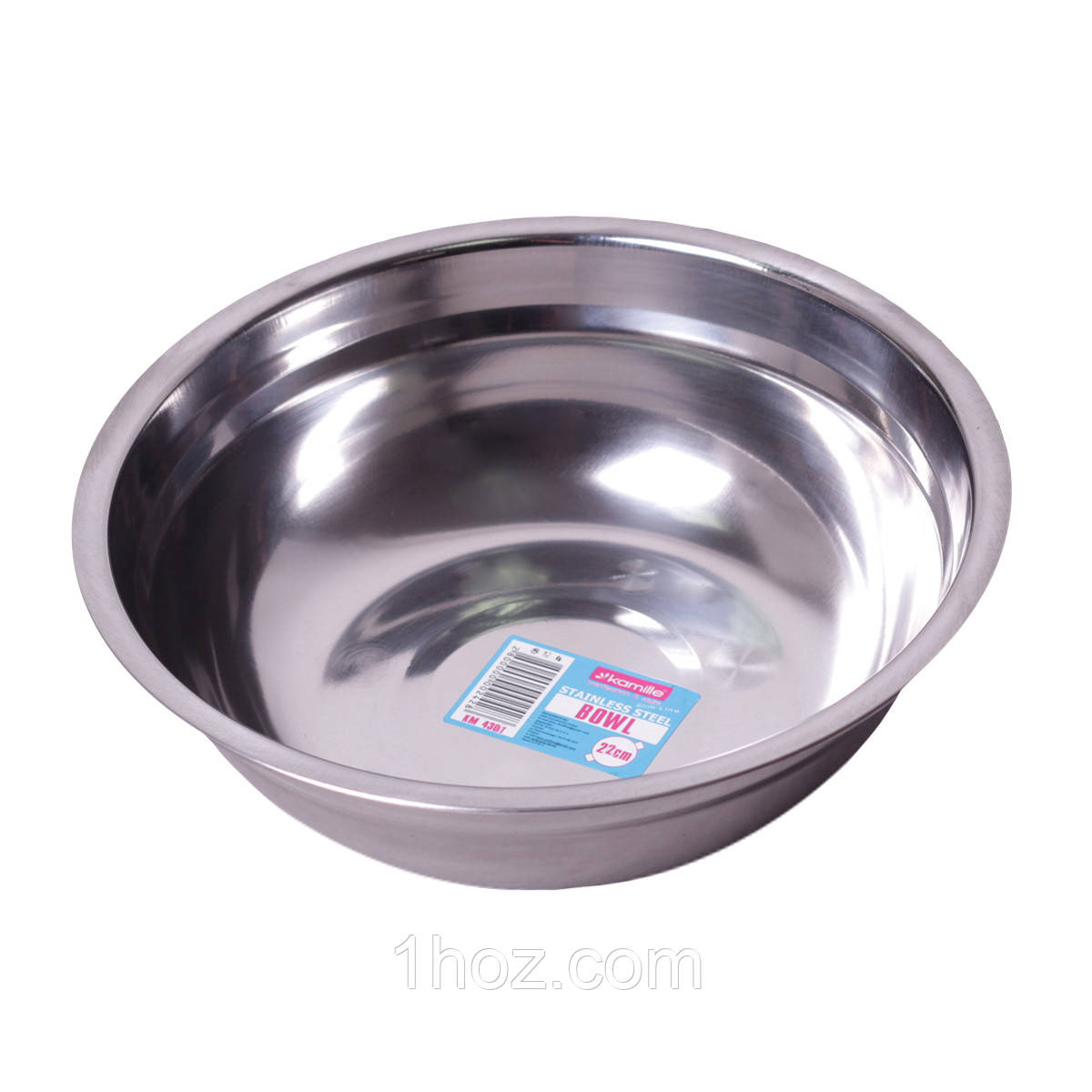 Миска Kamille 22см з нержавіючої сталі KM-4307, фото 1