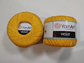 Пряжа Віолета (Violet) YarnArt, колір жовтий 5307, 1 моток 50г