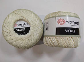 Пряжа Віолета (Violet) YarnArt, колір шампань 326, 1 моток 50г
