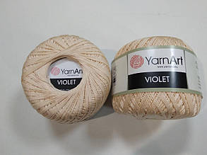 Пряжа Віолета (Violet) YarnArt, персиковий колір блідий 5303, 1 моток 50г