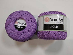 Пряжа Віолета (Violet) YarnArt, колір бузковий 6309, 1 моток 50г
