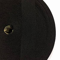 Репсова стрічка 25мм колір чорний (боб 50м) р. 3320 Укр-з