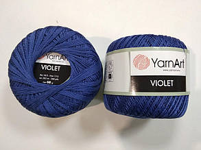 Пряжа Віолета (Violet) YarnArt, колір синій 154