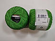 Пряжа Віолета (Violet) YarnArt, колір зелений 6332, 1 моток 50г, фото 2