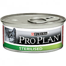 Purina Pro Plan Sterilised 85 г паштет з лососем та тунцем вологий корм для кішок