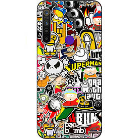 Чохол з картинкою силіконовий для Realme 5i Креатив
