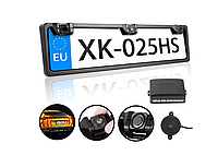 Номерна рамка з парктроніком 2 Sensor MD / Система паркування для автомобіля (Black)