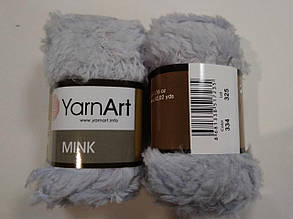 Пряжа Мінк (Mink) YarnArt, колір сірий 334, 1 моток 50г