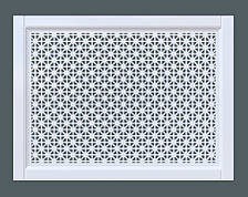Декоративна решітка на батарею SMARTWOOD  ⁇  Екран для радіатора  ⁇  Накладка на батарею 600*600