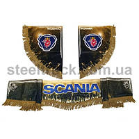 Шторка комплект SCANIA, бежевая