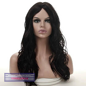 Перука термоволосся на сітці - полусистема Alicia Lace кольору темний брюнет