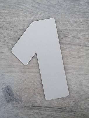 Трафарет для торта цифра один, шаблон для торта з цифрами, фото 1