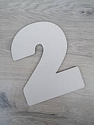 Трафарет для торта цифра два, шаблон для торта з цифрами