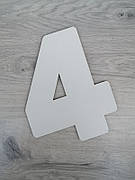 Трафарет для торта цифра чотири, шаблон для торта з цифрами