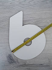 Трафарет для торта цифра шість, шаблон для торта з цифрами, фото 3