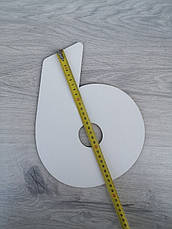 Трафарет для торта цифра шість, шаблон для торта з цифрами, фото 4