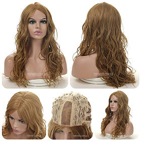 Перуки термоволосся на сітці - полусистема Alicia Lace русявого кольору з пшеничним відтінком