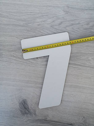 Трафарет для торта цифра сім, шаблон для торта з цифрами, фото 2