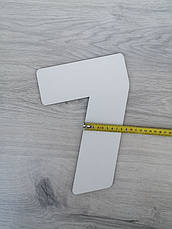 Трафарет для торта цифра сім, шаблон для торта з цифрами, фото 3