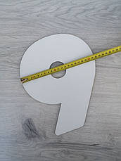 Трафарет для торта цифра дев'ять, шаблон для торта з цифрами, фото 3