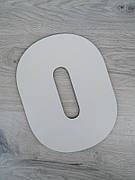 Трафарет для торта цифра нуль, шаблон для торта з цифрами