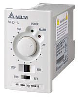Преобразователь частоты Delta Electronics, 0,1 кВт, 230В,1ф.,скалярный,VFD001L21A