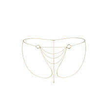 Ланцюжок-трусики Bijoux Indiscrets Magnifique Bikini Chain — Gold, прикраса для тіла, Київ