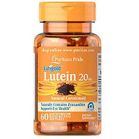 Лютеин для зрения Lutein with Zeaxanthin 20мг (60 капсул)