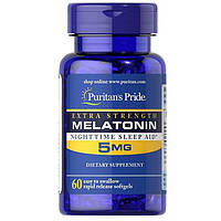 Melatonin 5 мг Puritan Pride (60 капсул)