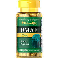 DMAE 100 мг Диметиламиноэтанол Puritans Pride (100 капсул)