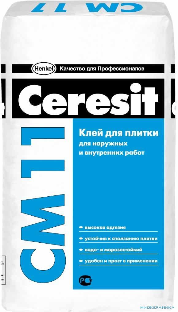 Клей для плитки Ceresit СМ-11 Plus 25 кг