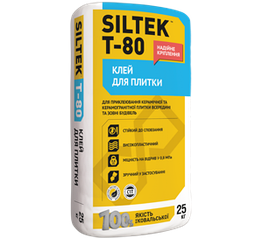 Клей для плитки Siltek T-80 25 кг