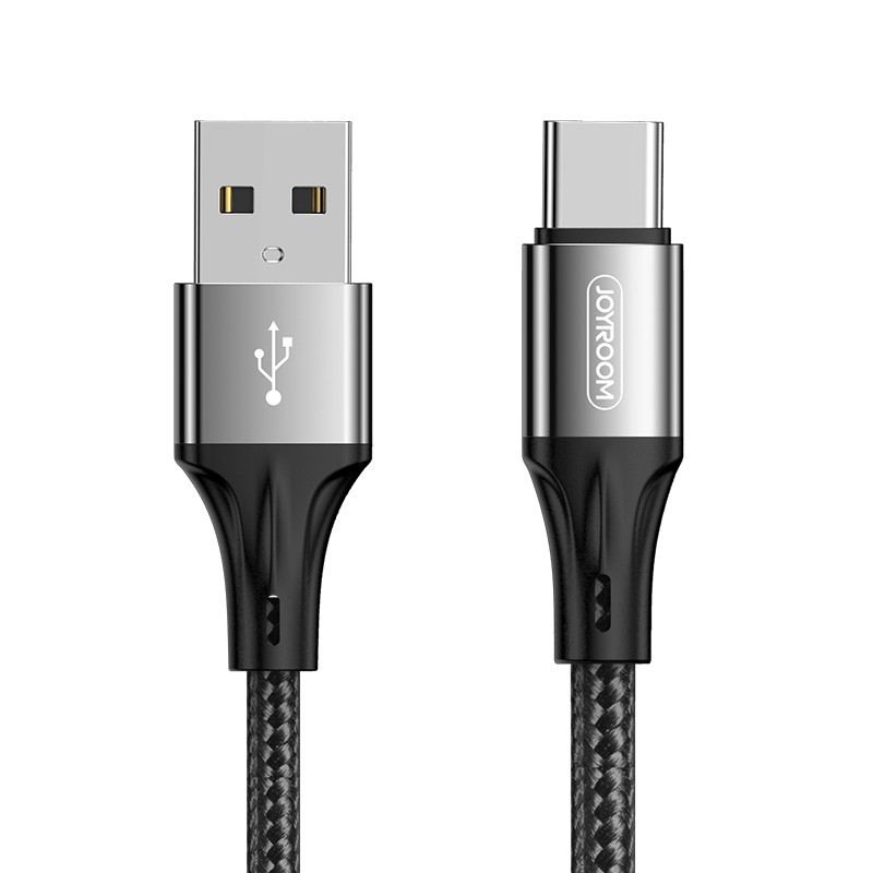 Кабель JOYROOM Type-C fast charging S-0230N1 20 см, 3A, чорний