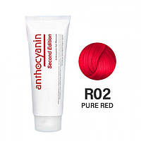 Гель-фарба для волосся Anthocyanin Second Edition R02 Pure Red 230 г