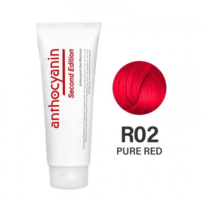 Гель-краска для волос Anthocyanin Second Edition R02 Pure Red 230 г - фото 1 - id-p1173897212