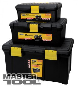 MasterTool Ящики для інструменту комплект 3шт. 12,5"+16"+19,5", пласт.замки (79-2219/2216/2212), Арт.: 79-2000