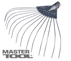MasterTool Граблі віялові дротяні короткі (фарбовані) 14 зуб 330*390 мм, Арт.: 14-6227, фото 1