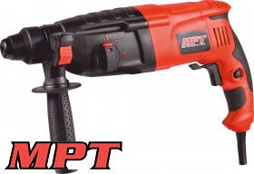 MPT Перфоратор PROFI SDS plus 26 мм, 800 Вт, 900 об./хв, 4850 уд./хв, 3 Дж, 3 режими, аксес. 5 шт., кейс