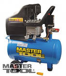 Компресор MASTERTOOL 24 л 1.8 кВт 206 л/хв 8 атм 2 виходи КПП-24-1, фото 3