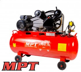 MPT Компресор PROFI 100 л, 2500 Вт/3 л. с., 1050 об/хв, 250 л/хв, 8 атм, мідна обмотка, Арт.: MAC30103B