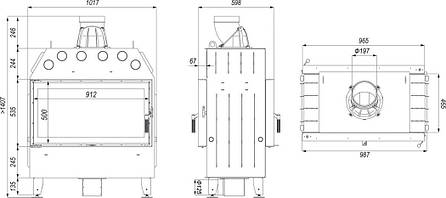 Камінна топка DEFRO HOME INTRA LA T, фото 2