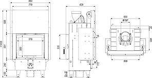Камінна топка DEFRO HOME INTRA SM T G, фото 3