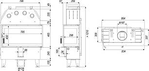 Камінна топка DEFRO HOME INTRA ME BL SLIM, фото 2
