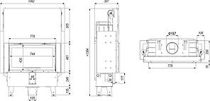 Камінна топка DEFRO HOME INTRA ME SLIM G, фото 2
