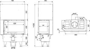 Камінна топка DEFRO HOME INTRA SM BL SLIM G, фото 2