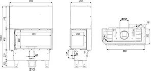 Камінна топка DEFRO HOME INTRA ME BL SLIM G, фото 2