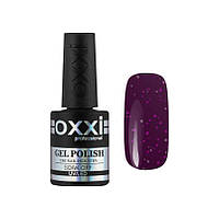 Гель-лак для ногтей Oxxi Professional 049 фиолетовый с розовыми блестками,10 мл